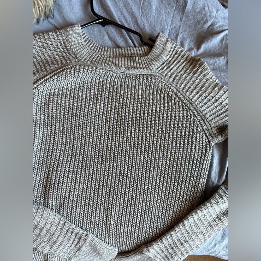 RDI Women’s Gray Comfy Sweater Small Petite Longsleeve NWOT